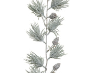 slinger snow glitter finish groen frosted d.8cm x l.180cm