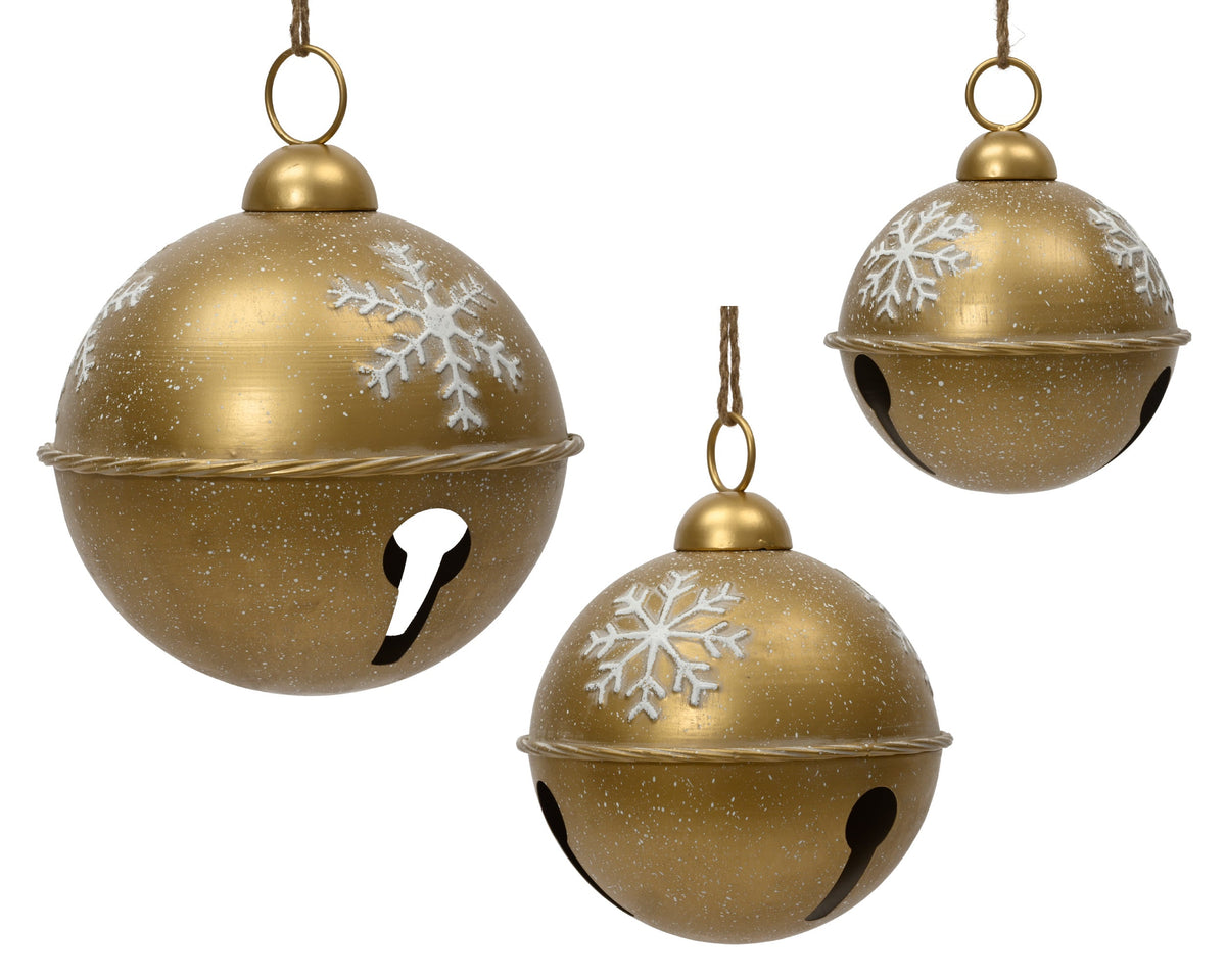 klok ijzer washed licht goud h.32cm