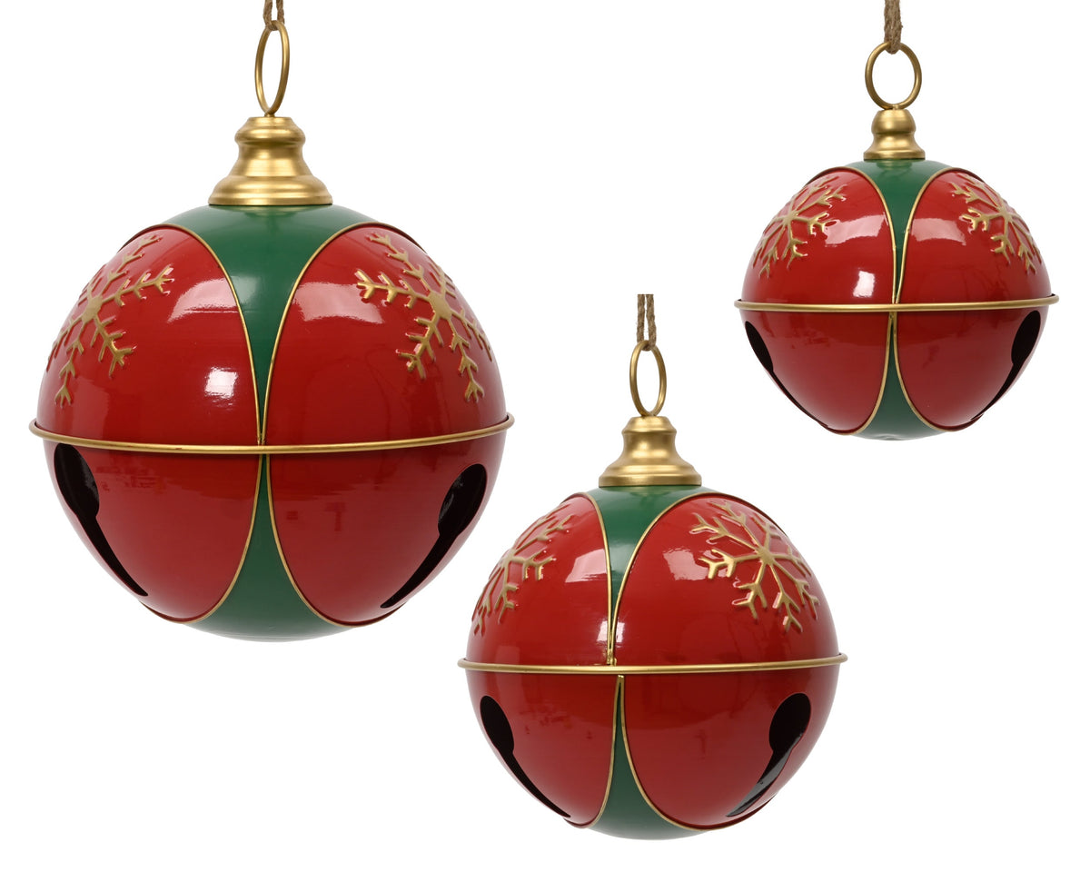 klok ijzer groen/rood h.40cm