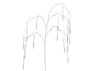 spray op steel plastic glitter icicle drop wit l.13cm x w.2cm x h.114cm