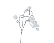 spray op steel plastic stem with flock polyester cotton ball wit l.21cm x w.4cm x h.69cm