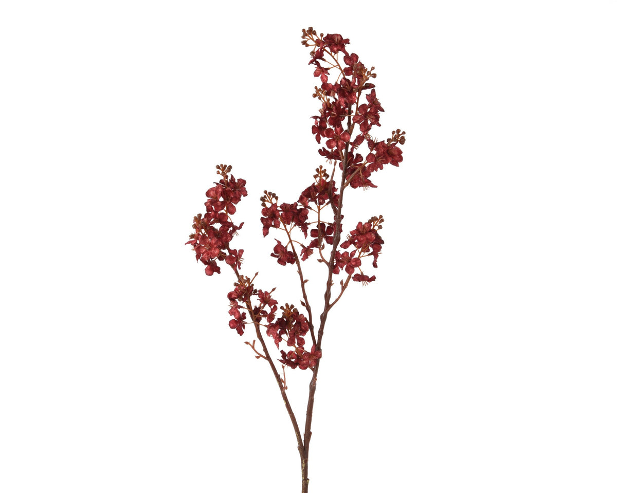 bloesem polyester maroon l.23cm x w.12cm x h.94cm