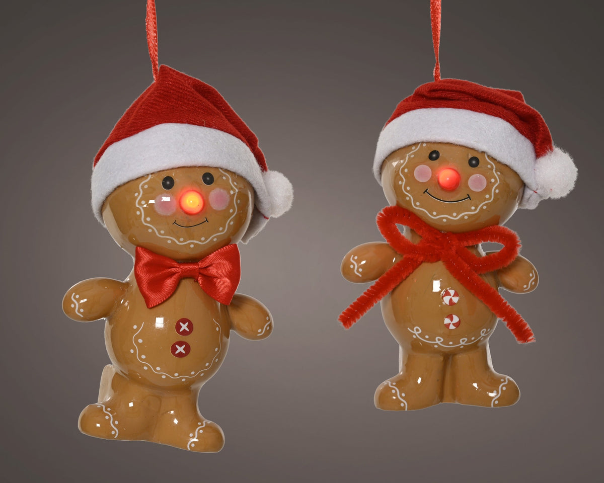 led figuur polyfoam flashing effect binnen 2ass rood/bruin l.8cm x w.4.5cm x h.12.5cm