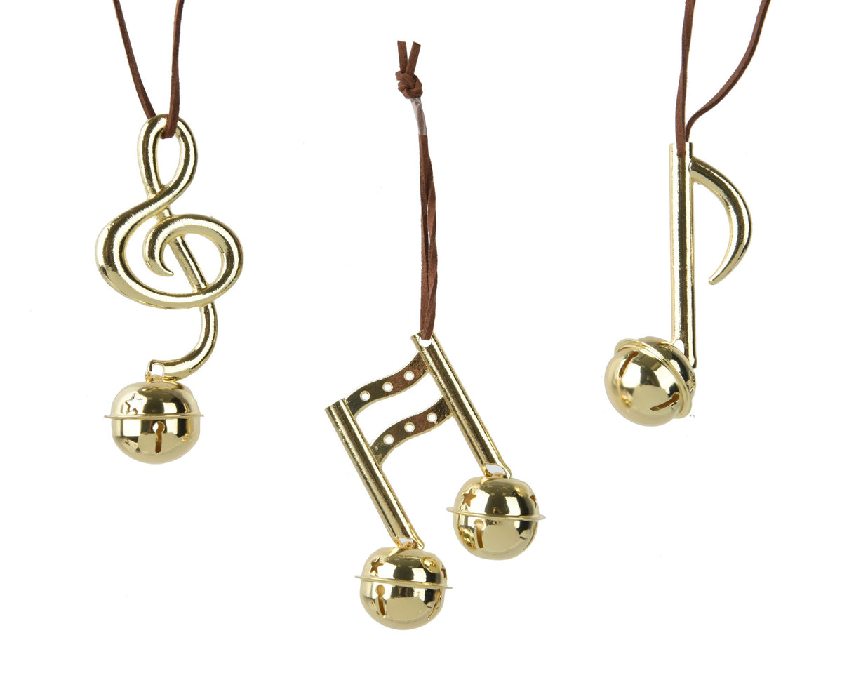 muziek legering shiny 3ass goud l.4.5cm x w.4.5cm x h.10cm