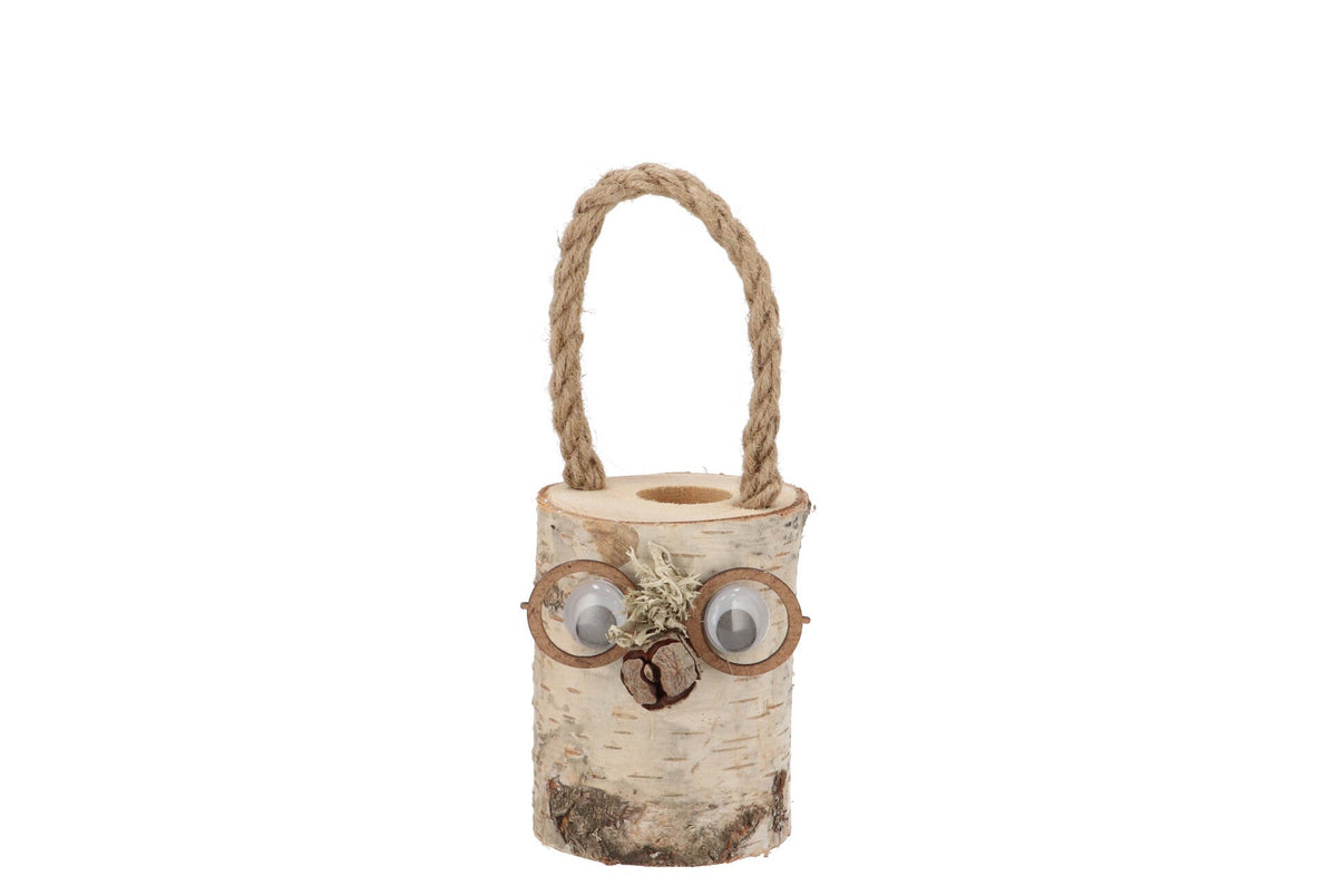 nature birch face pot 9x10cm nm
