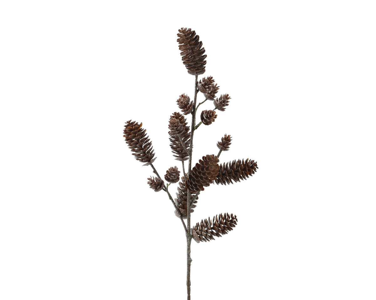 dennenappel plastic bruin l.19cm x w.8cm x h.70cm
