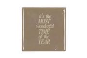 tile it's the most wonderful time cream 10x10x1cm