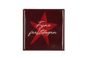 tile fijne feestdagen red 10x10x1cm