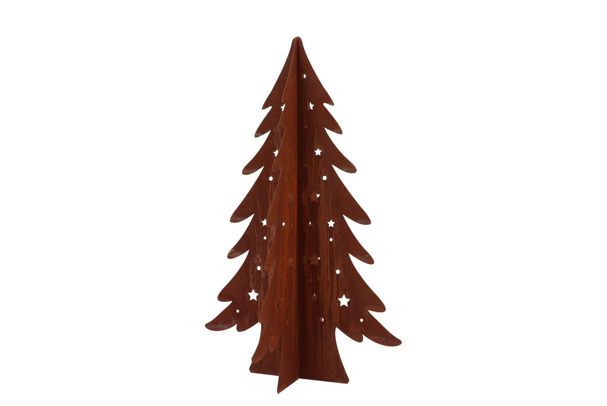 rusty scottish brown tree deco 31x50cm