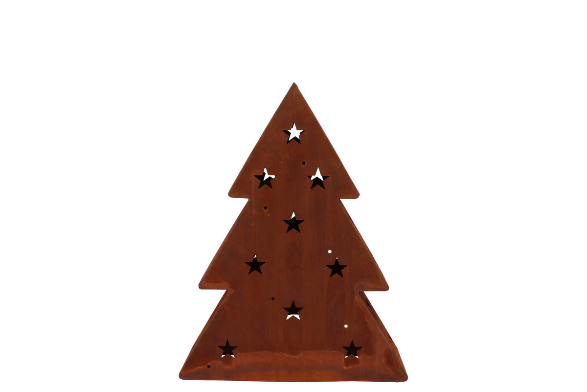 rusty scottish brown xmas tree 22x6x28cm