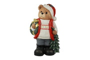 led beer cadeau santa rood/wit