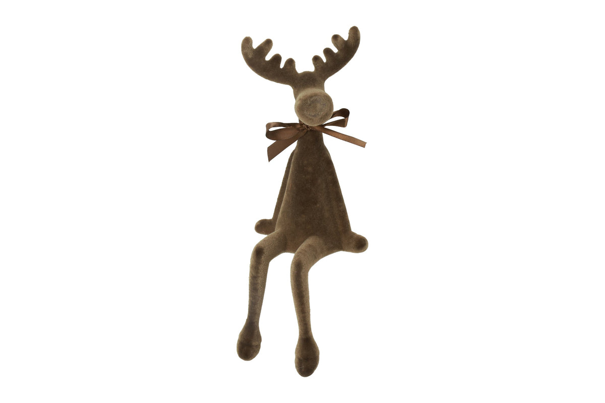 rendier zittend velvet adrian m bruin
