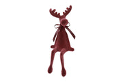 rendier zittend velvet adrian m bordeaux