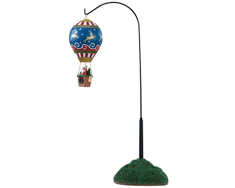 reindeer hot air balloon, b/o (4.5v)