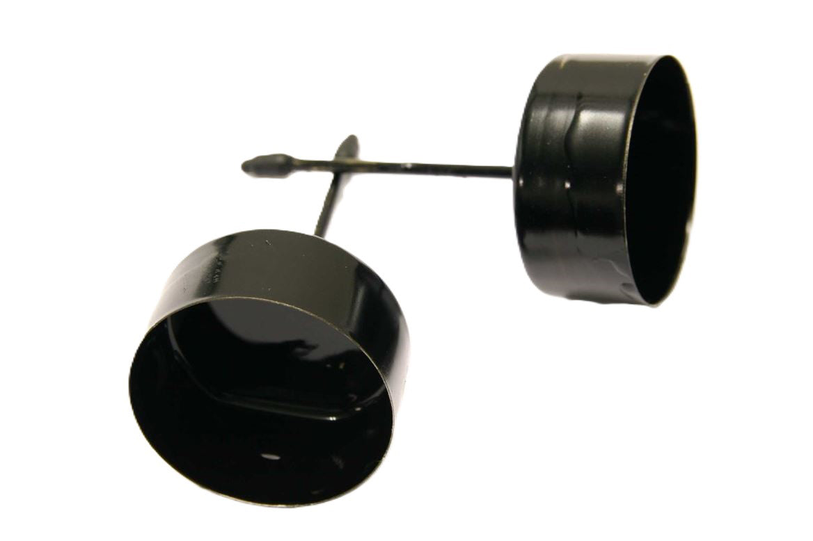 tealight holder o/s 2pcs h9d4.5 black