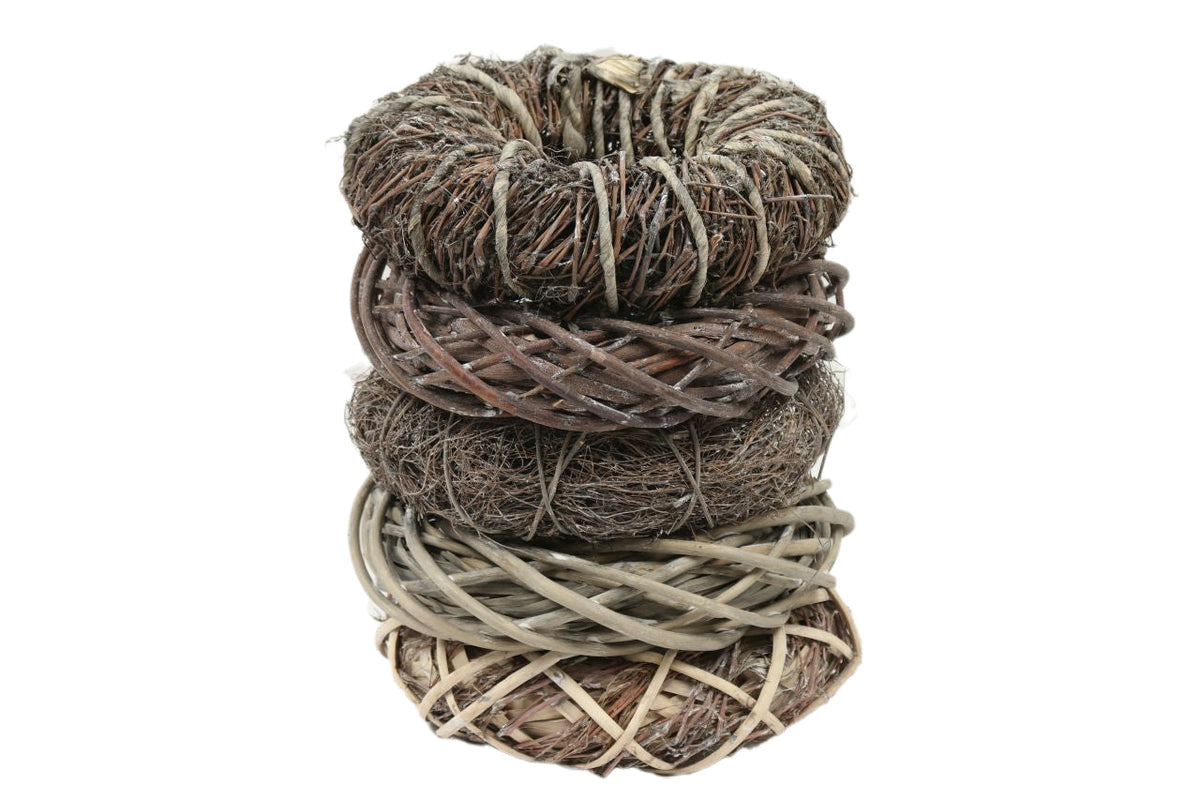 wreath stack 5 ass h6d29 grey wash