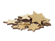 star lasercut glitter 24pcs gold