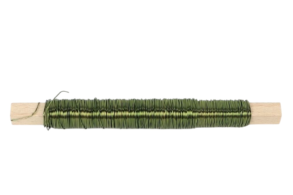 hobby floral wire 50g olive