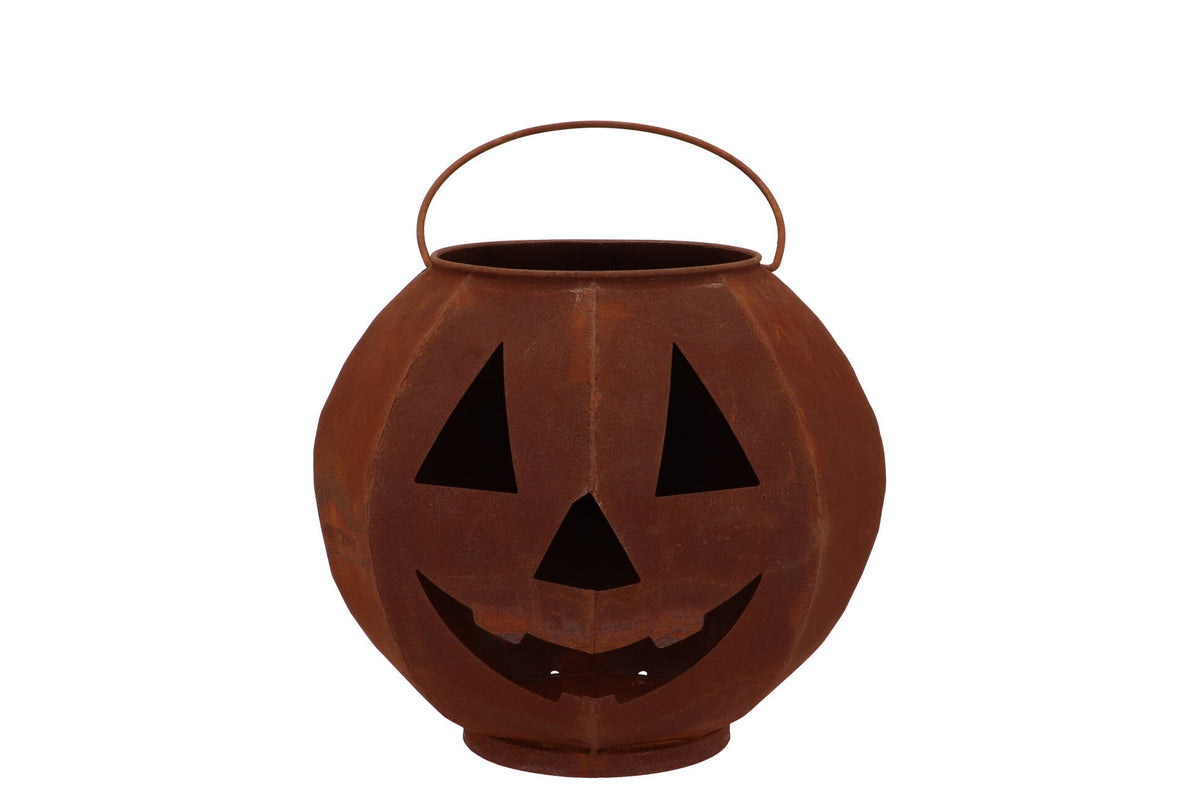 rusty scottish brown deco pumpkin 23x20cm