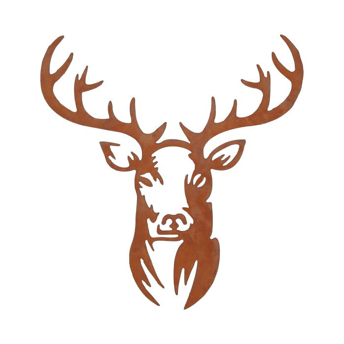 wall decoration karat deer l78w71h1 rusty