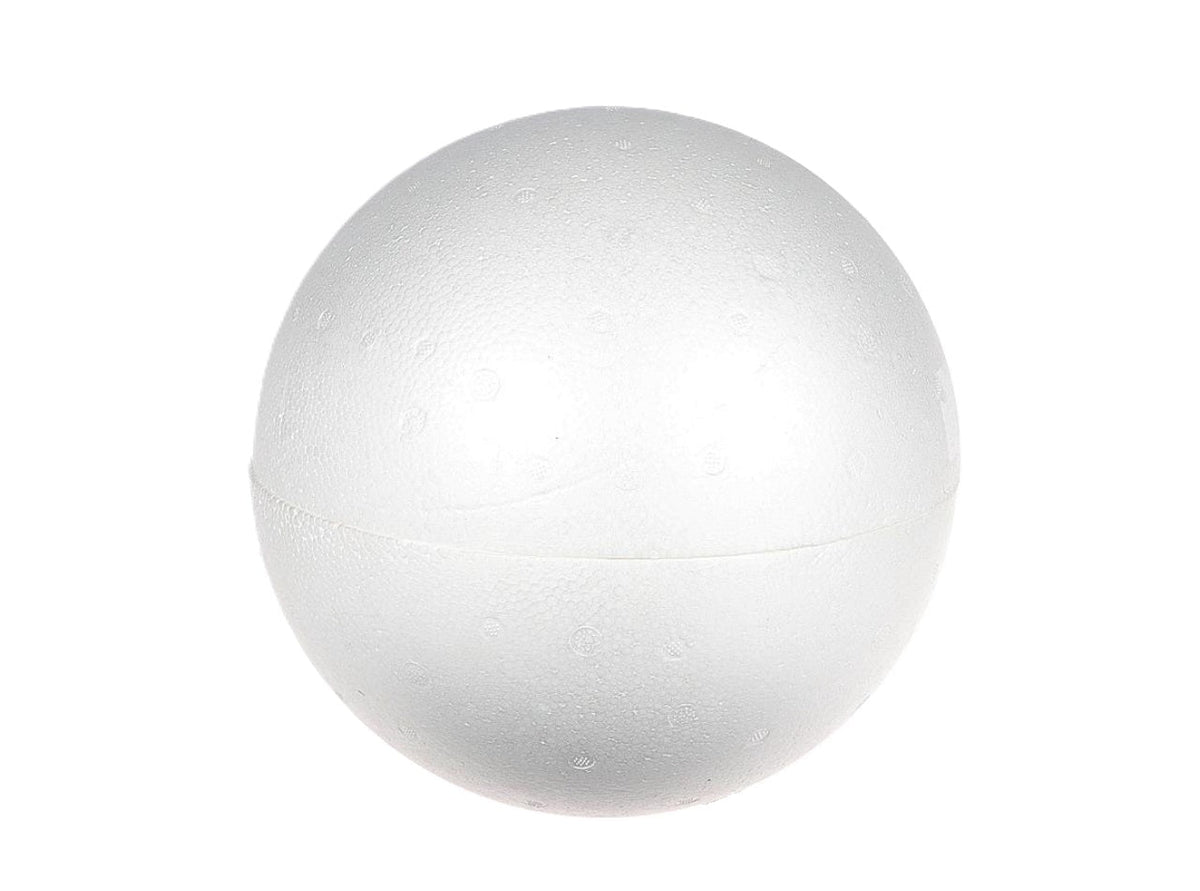 ball styrofoam d25 2 parts white