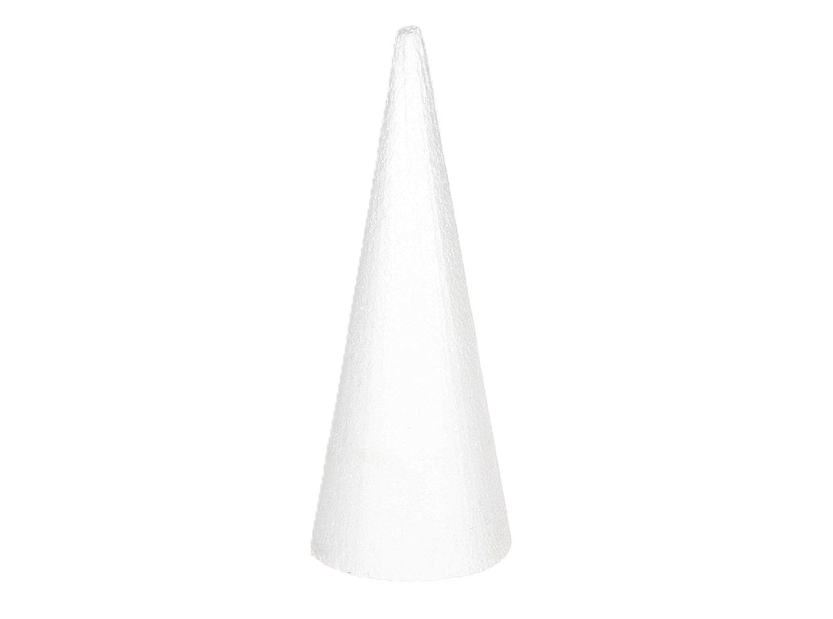 cone styrofoam h31d11 white