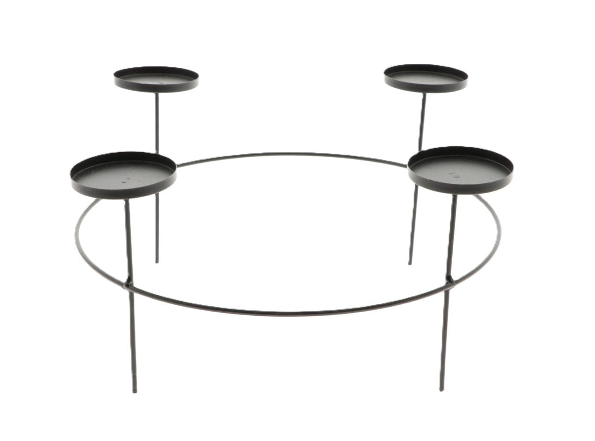 candleholder 4 tammy h20d38 black
