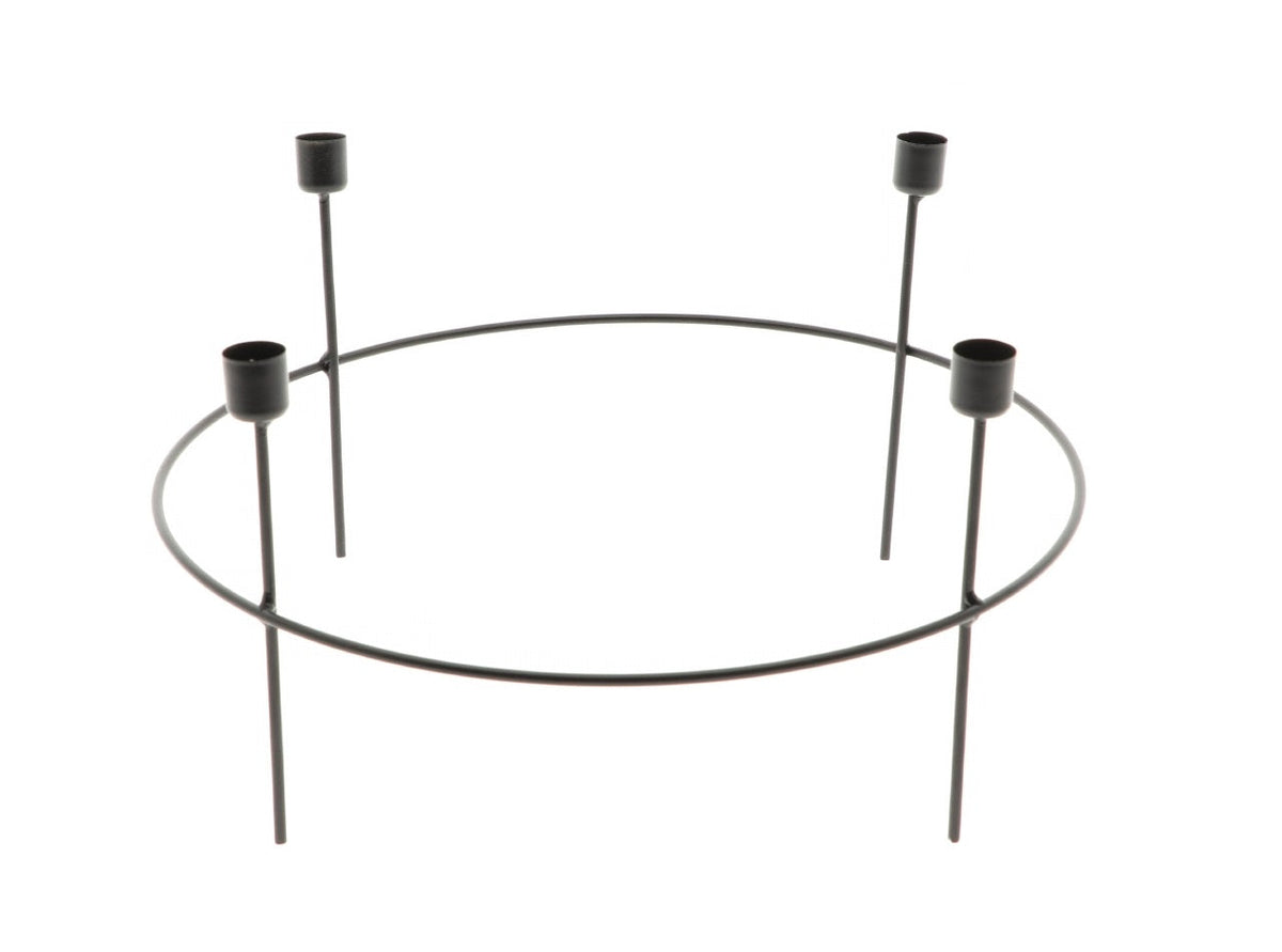 candleholder 4 tammy h20d38 black