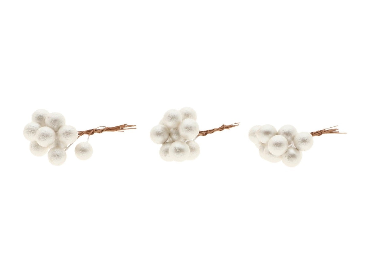 stem pearl berry 30pcs l7d1.2 white