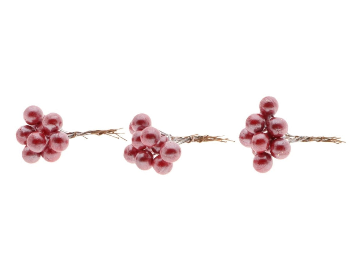 stem pearl berry 30pcs l7d1.2 red