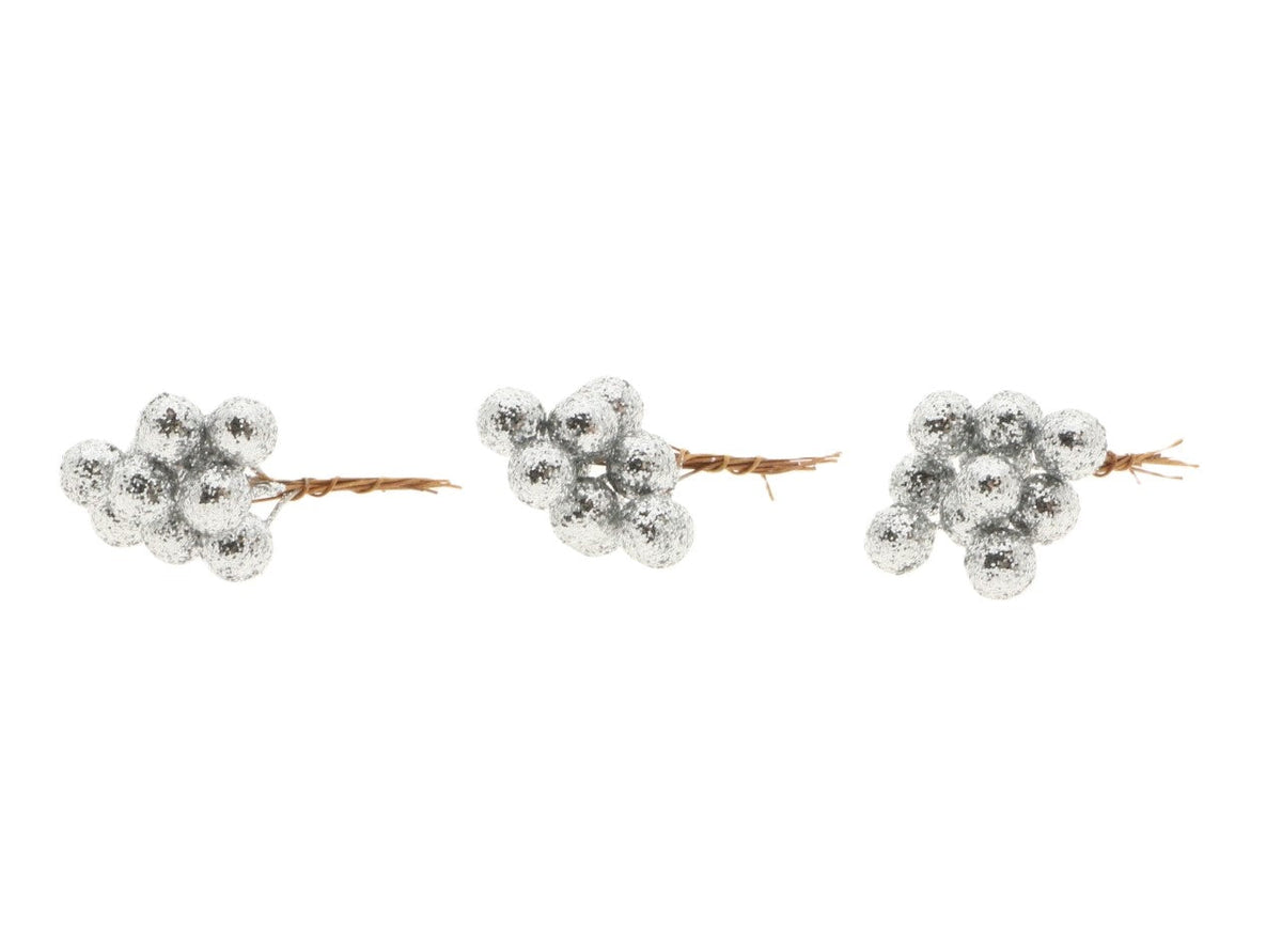 stem pearl glitter 30pcs l7d1.2 silver
