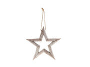 hanger star l36w3h36 white wash