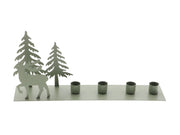 candleholder tree/deer l35w8h5 light green