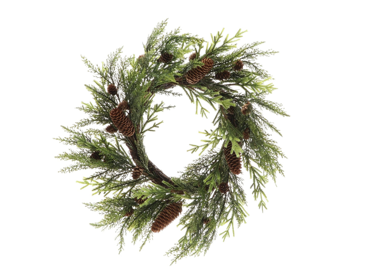 wreath winter harmony h10d50 green