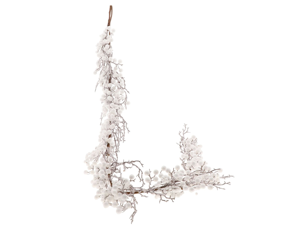 garland snow berry l180w20h5 white