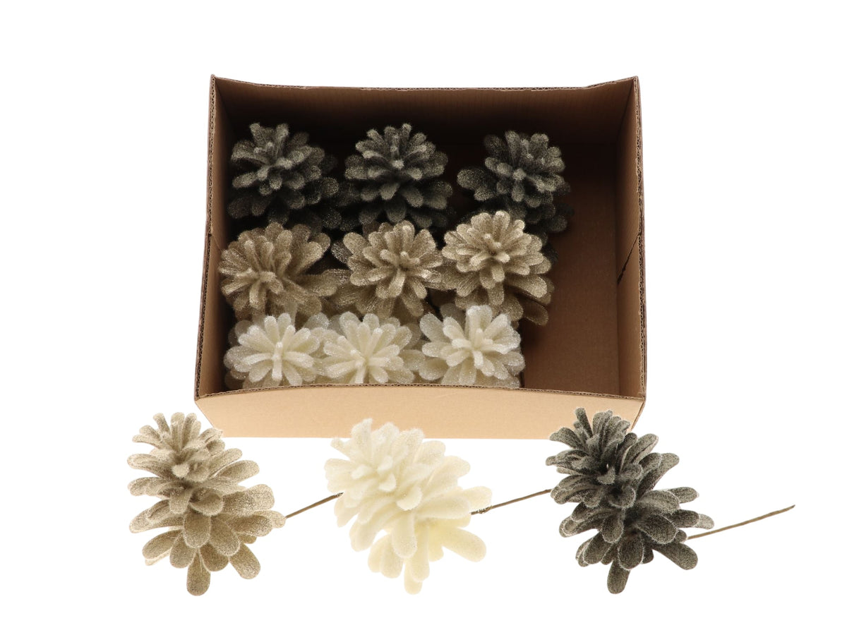 pinecone dinan glitter l11d9 assorted