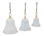 hanger christmas bell  h51.5d40 white