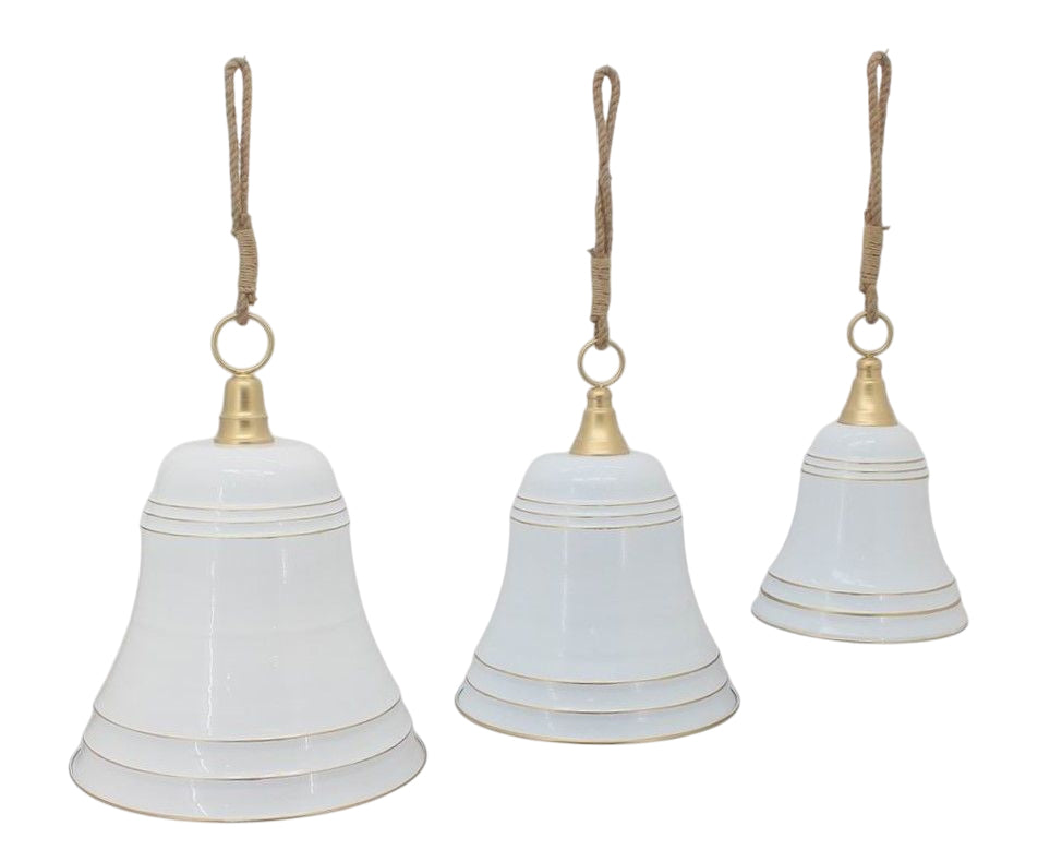 hanger christmas bell  h51.5d40 white