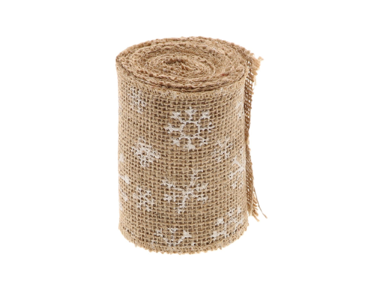 ribbon jute snowflake 3 mtr