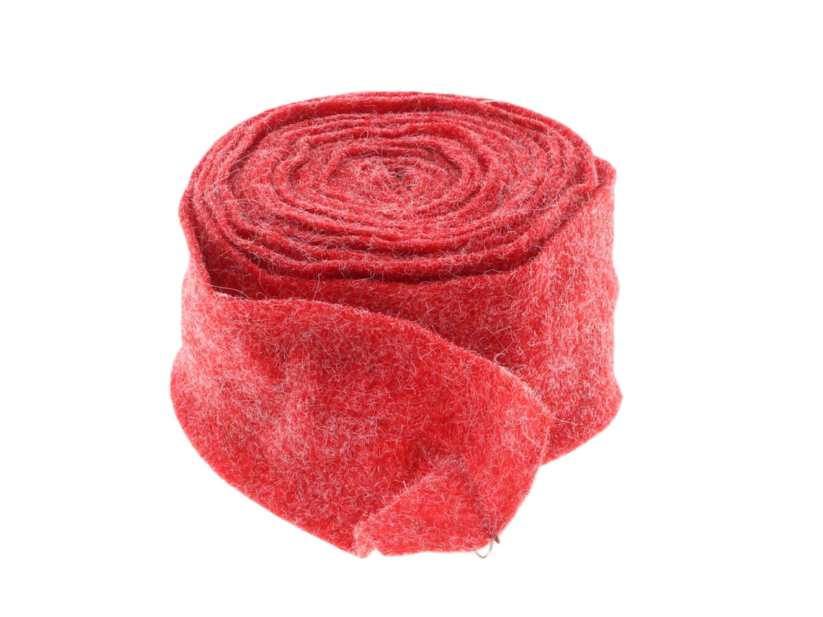 ribbon felt roll l500w8 red