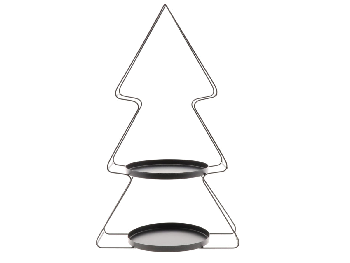 etagere xmas tree l42w14h71 black