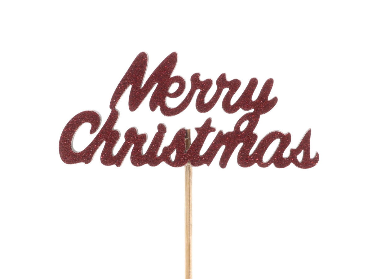 stick-in merry christmas l54w10h0.6 red