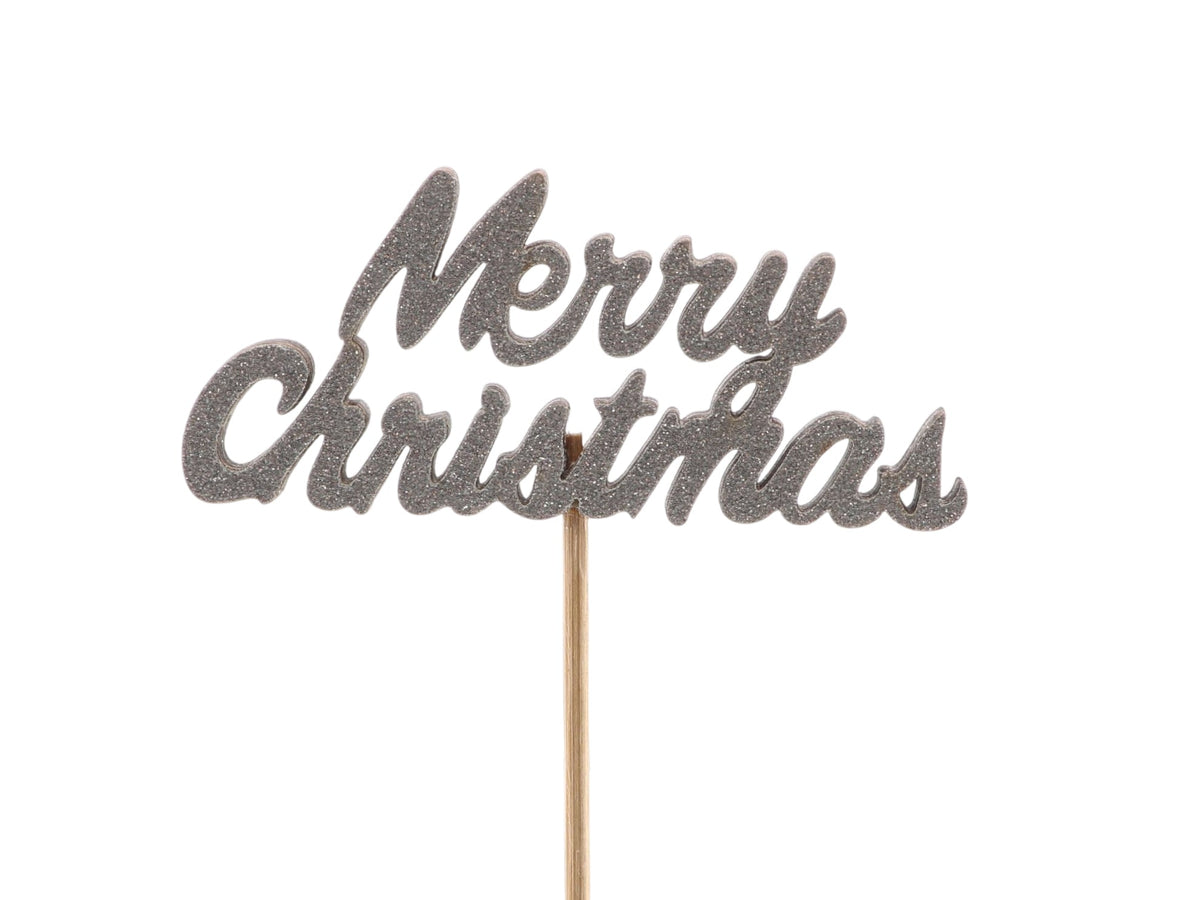 stick-in merry christmas l54w10h0.6 silver