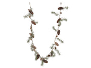 garland spruce cones h170d10 snow