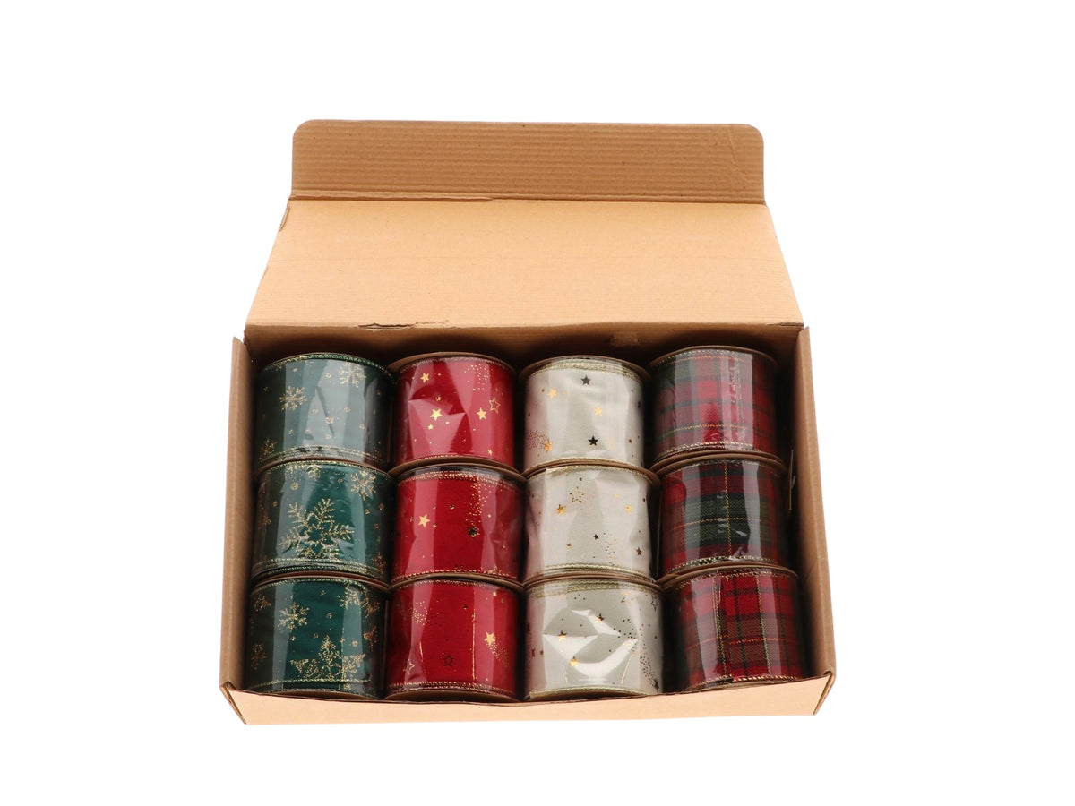 ribbon norva 4ass l300w6.5 assorted