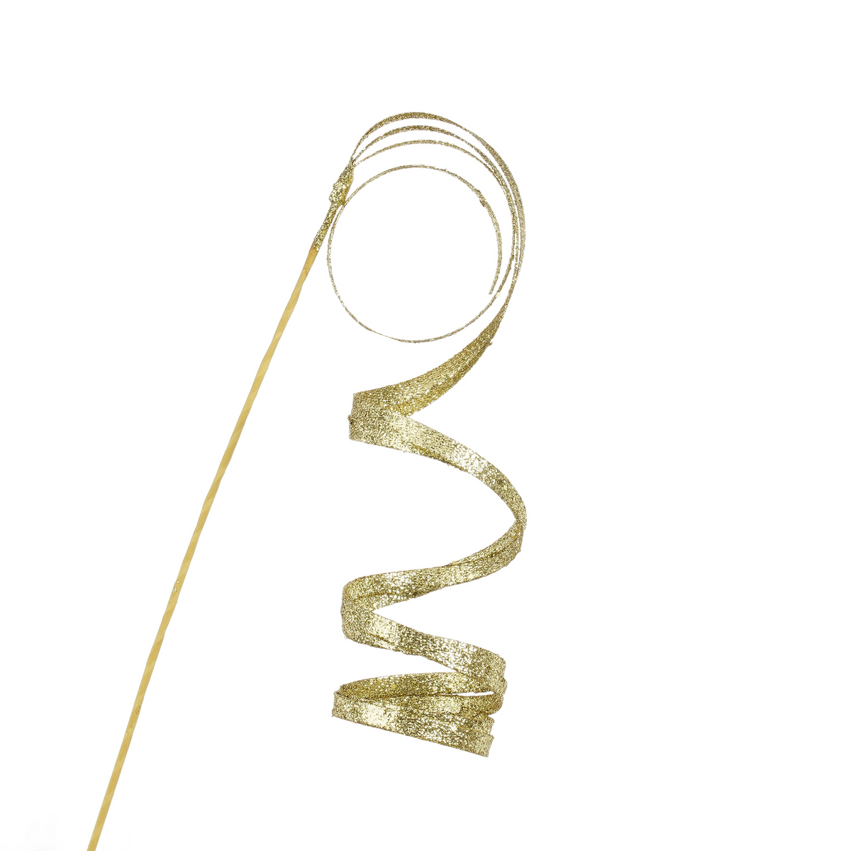 krul tak goud glitter - l48cm