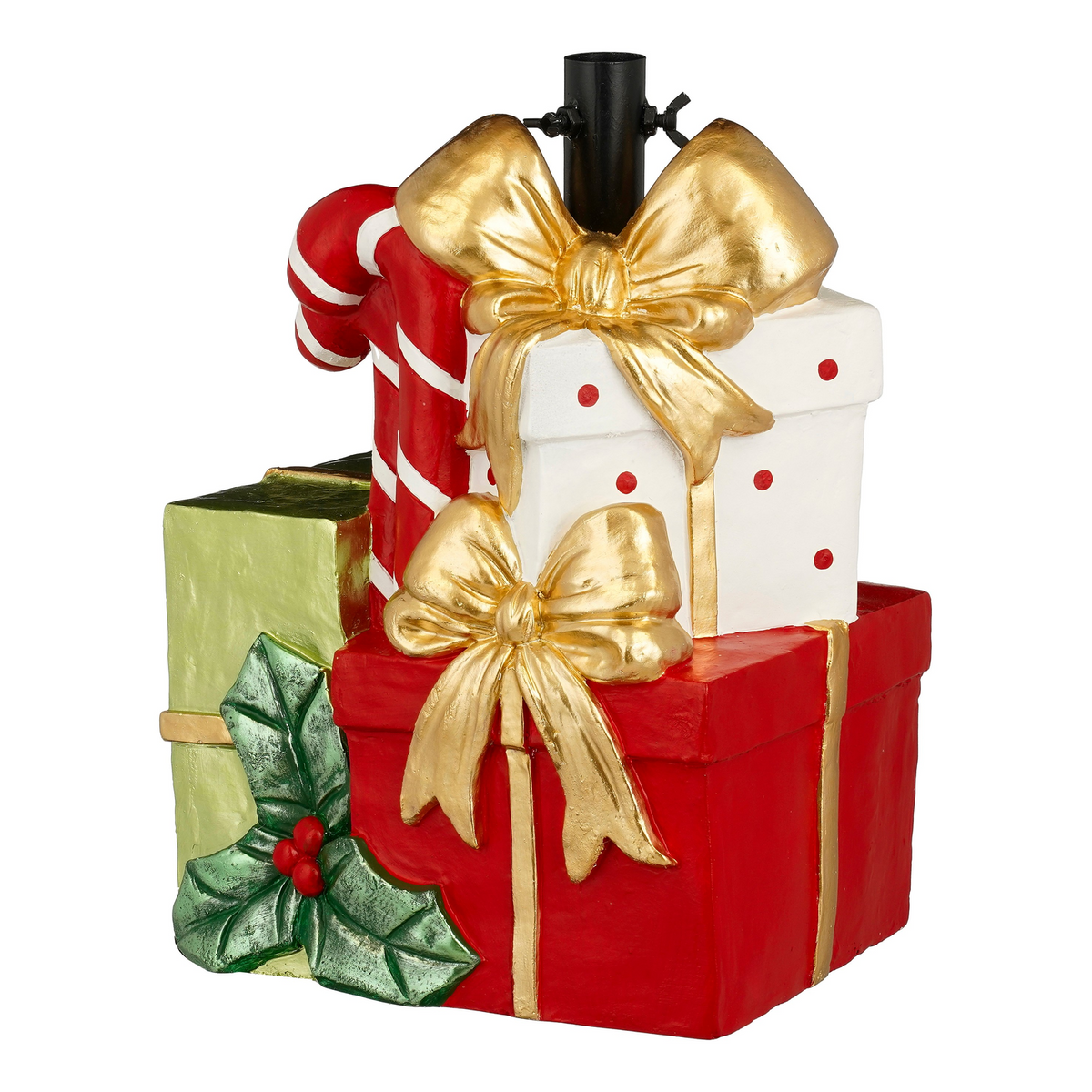 kerstboom standaard cadeau rood - l34xb26,5xh44,5cm