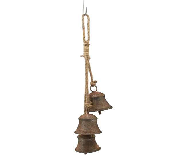 hanger christmas bell l14.5w7h54 rusty