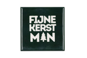 tile fijne kerst man green 10x10x1cm