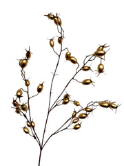 rose hip spray 76 cm gold